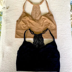 NWOT 2 YUMMIE ULTRA LIGHT LACE BACK UNLINED BRALETTE SEAMLESS size s/m